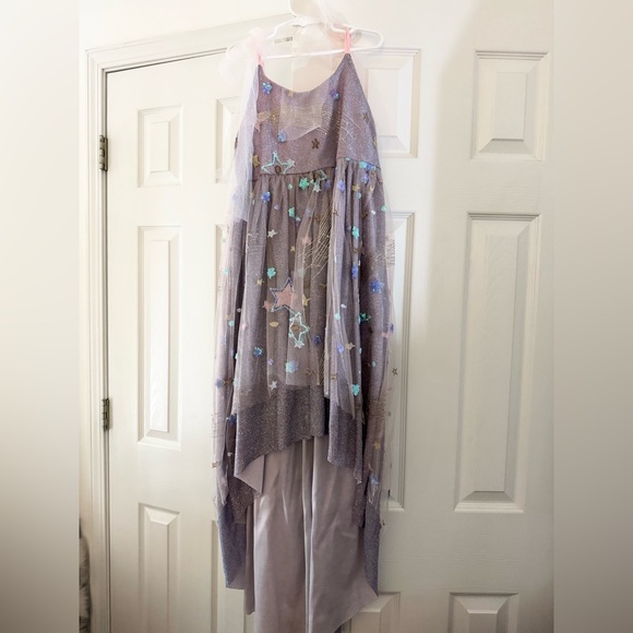 Handmade High-Low Starry Purple Tulle Dress - Picture 5 of 5